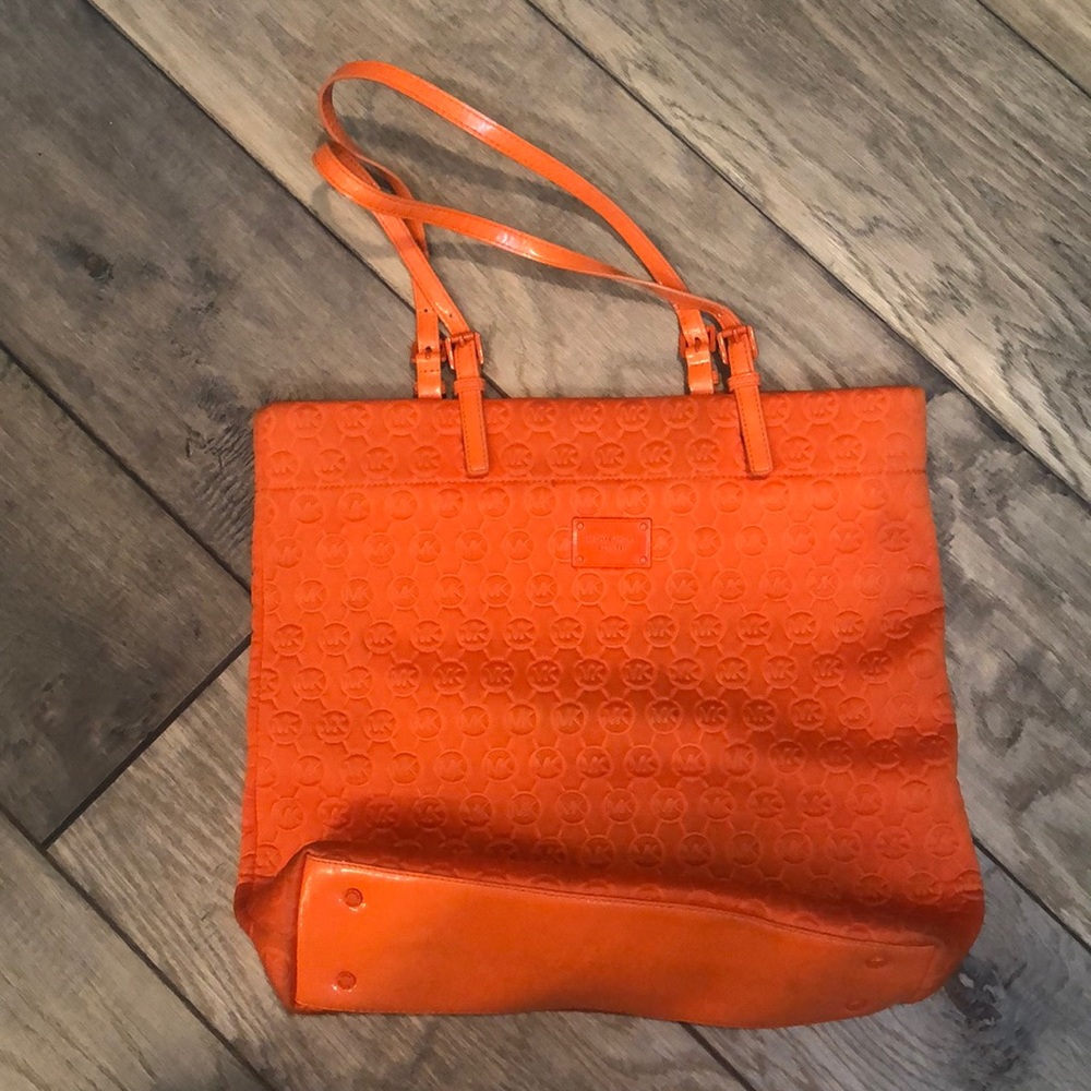 Michael Kors Orange Neopene Tote
